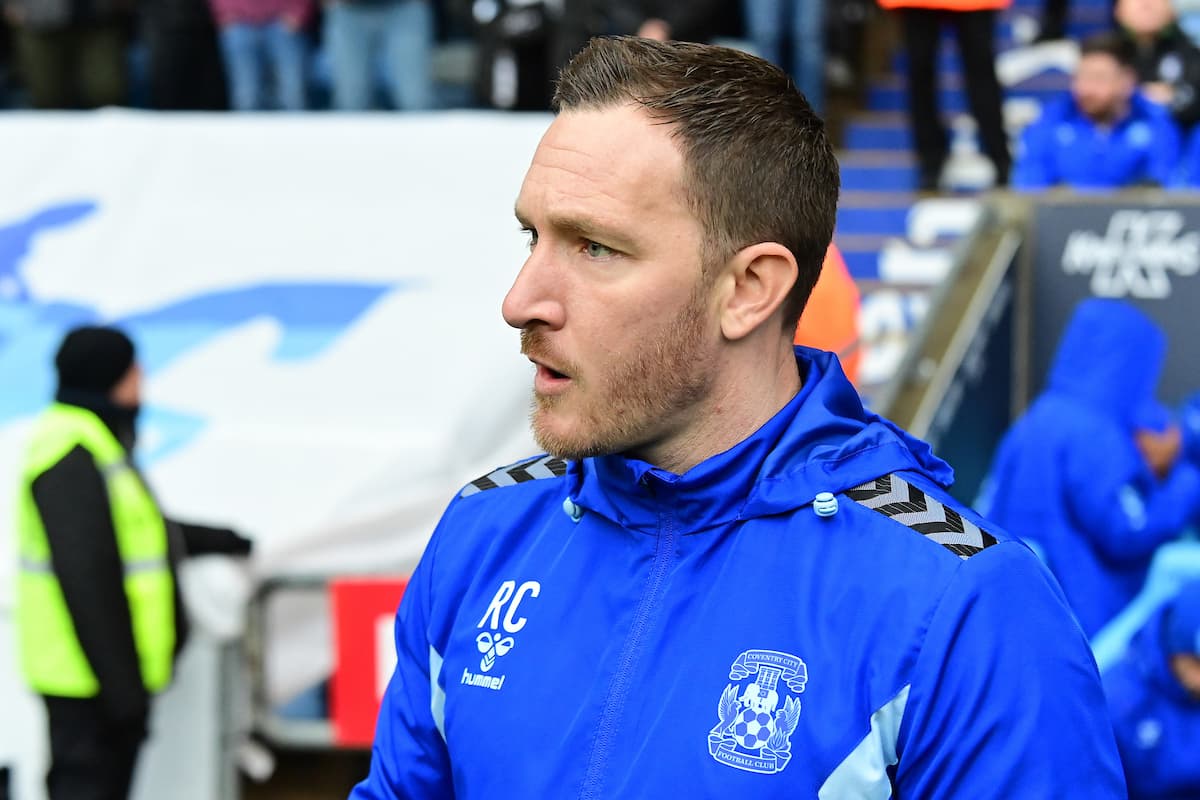 Coventry City interim  manager Rhys Carr during the EFL Sky Bet Championship match between Coventry City and Sheffield United at the Coventry Building Society Arena, Coventry, England on 23 November 2024.